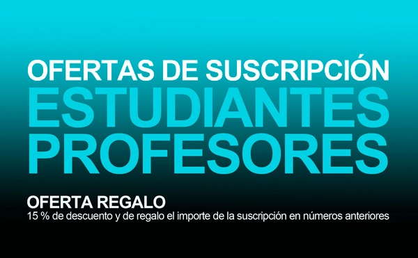 15% de descuento + números anteriores de regalo